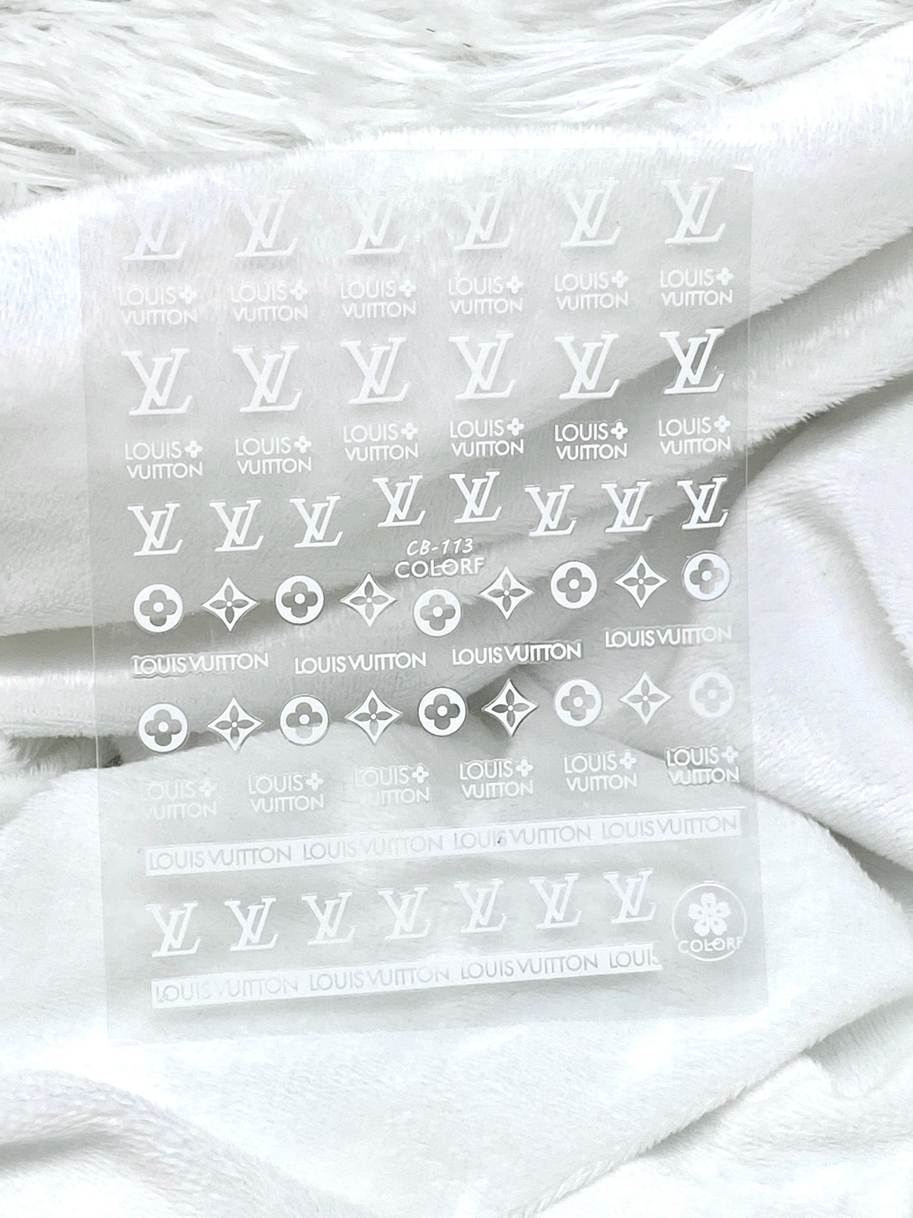 LV Stickers (Black/White/Gold) – The Nail Vault